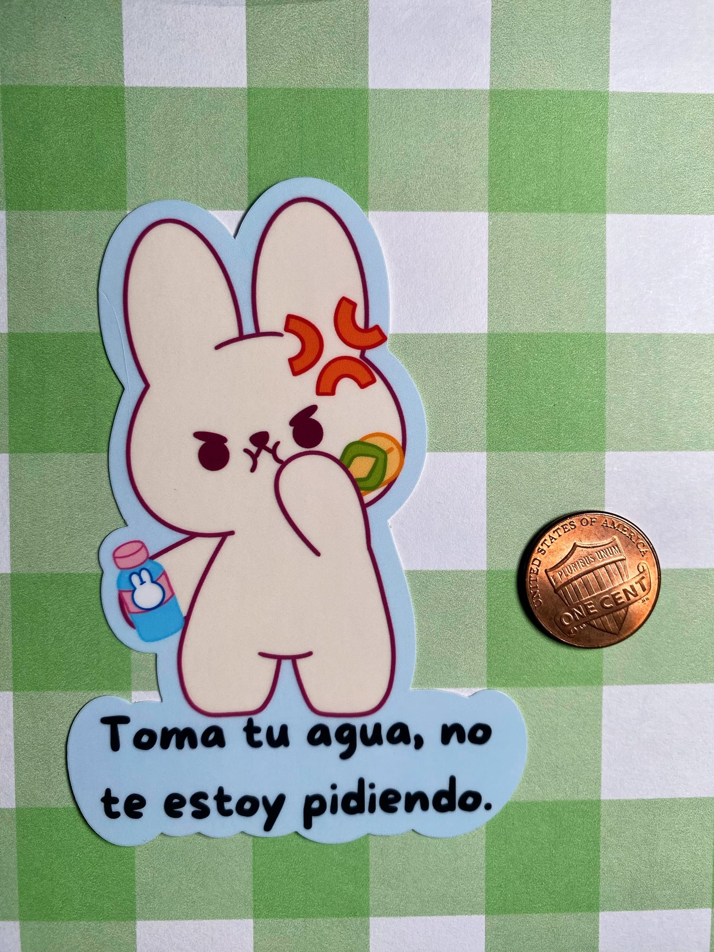 Toma tu agua! Spanish sticker