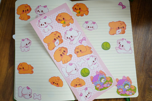 Besties Cute Matte Sticker Sheet