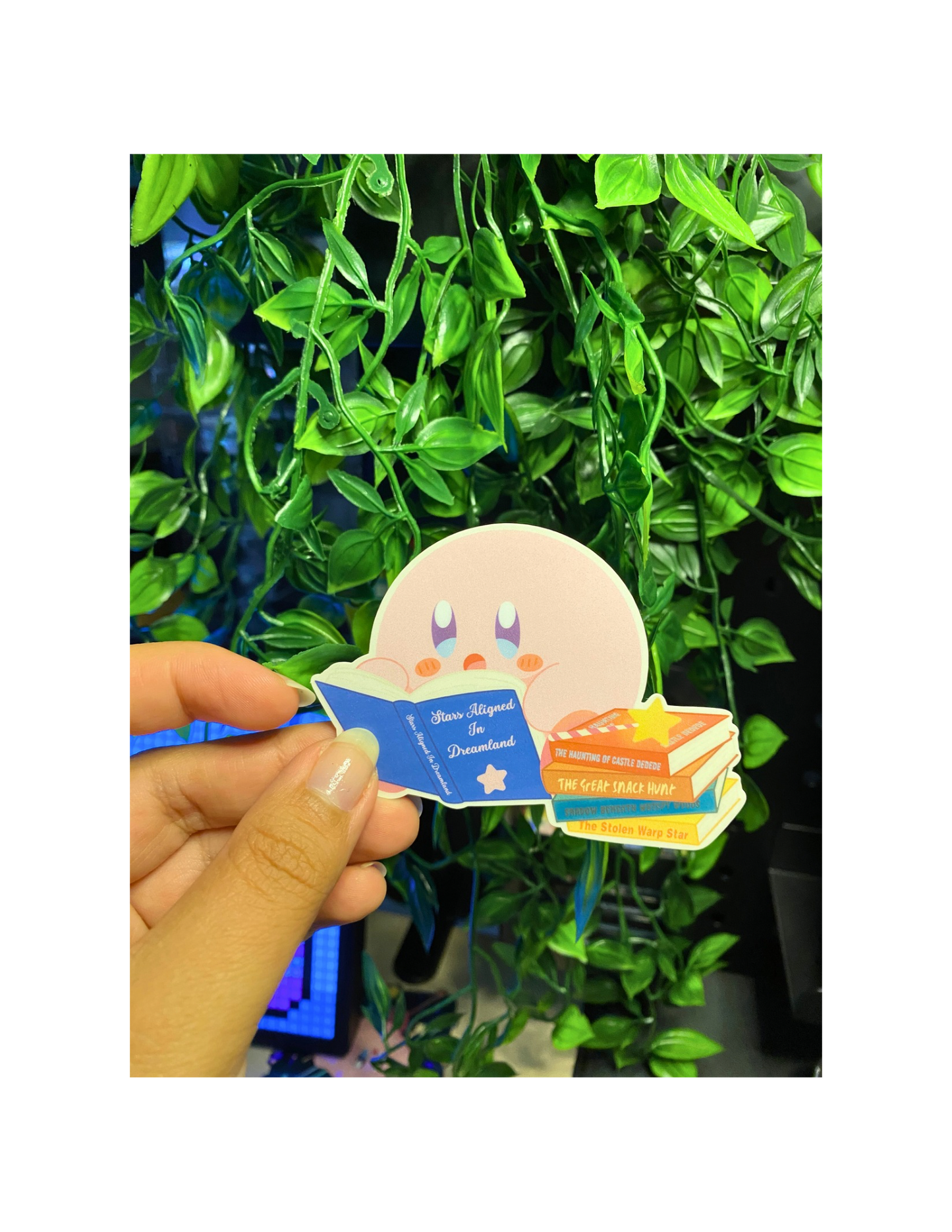 Reading Kirby Sticker
