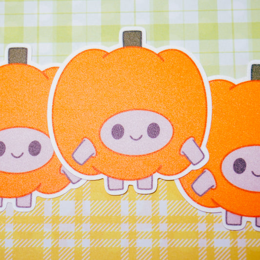 Pebble Pumpkin Matte Sticker