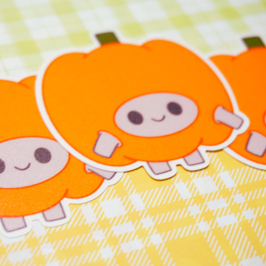 Pebble Pumpkin Matte Sticker