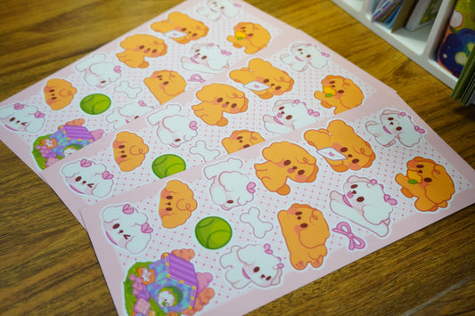 Besties Cute Matte Sticker Sheet