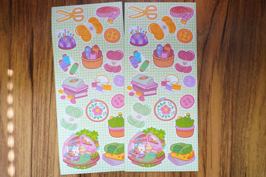 Cozy Craft Matte Sticker Sheet