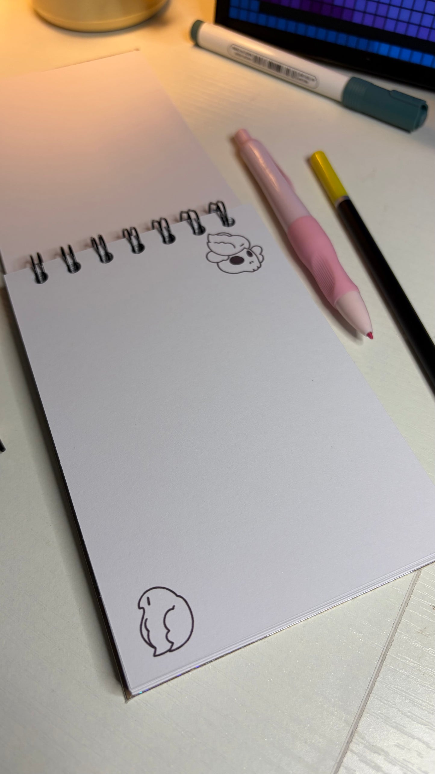 Pumpkin Doodle Mini Notebook – 4x6  Journal