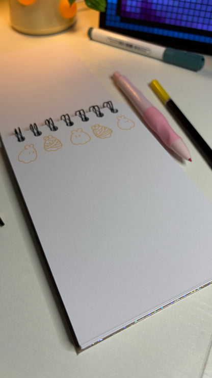 Pumpkin Doodle Mini Notebook – 4x6  Journal