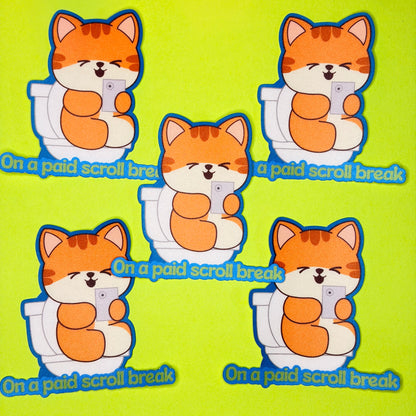 On a Paid Scroll Break